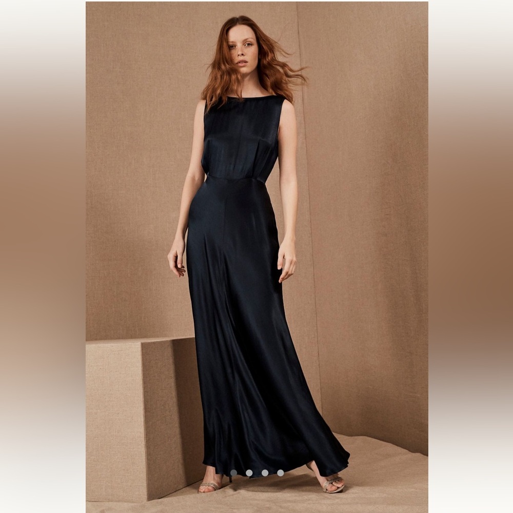 BHLDN Elegant Navy Dress